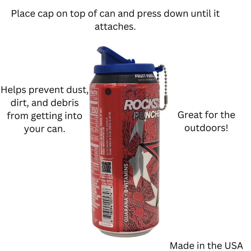 Beverage Buddee Can Cover - Can Cover For Standard Size Soda/Beer/Energy Drink Cans - Made In The USA - BPA-PCB Free - Assort Colors - (Keychain - 12 Pack) - Image 3